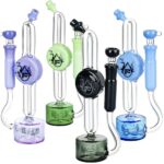 Pulsar Thin Line Glass Water Pipe - 8.5" / 14mm F / Colors Vary - Headshop.com