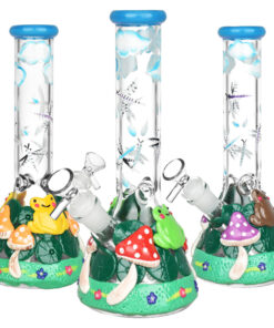 Froggy Friend Fun-guy Beaker Water Pipe | 10" | 14mm F - Headshop.com