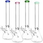 Classic Glass Beaker Light Water Pipe | 14mm F | Colors Vary - Headshop.com
