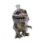 Devil Dinosaur Silicone Glass Water pipe 23cm
