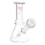 Diamond Glass Gold Ace Water Pipe | 7" | 14mm F | Colors Vary
