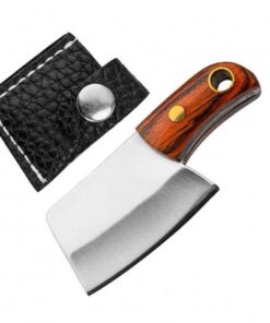 Stainless Steel Mini Knife With Sheath Keychain Set B