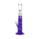 Medusa Customs Silicone Straight Pipe w/Percolator Water Pipe - Headshop.com
