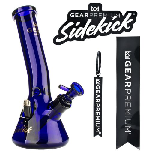 Gear Premium Sidekick Laid Back Glass Beaker Water Pipe | 12" - Headshop.com