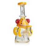 Lookah Glass 10" Mini Cute Six Eyes Clown Water Pipe - Headshop.com