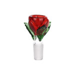 Rose in Vase Glass Water Pipe - 7" / 14mm F - Headshop.com