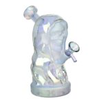 Hooded Skull Glass Water Pipe - 7.25" / 14mm F - Headshop.com