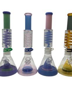 15" Glycerin Coil Color Beaker