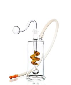 Glass Bubbler Water Pipe With Decoration 12cm