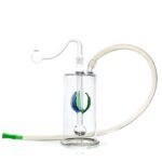 Glass Bubbler Water Pipe With Decoration 12cm
