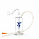 Glass Bubbler Water Pipe With Decoration 12cm