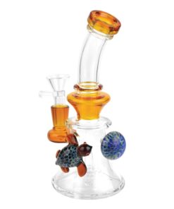 Worked Turtle Glass Bong - Headshop.com