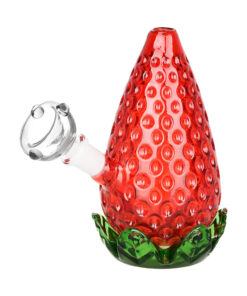 Strawberry Glass Bubbler - 4.25" / 10mm F - Headshop.com