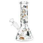 Pulsar Kitten Corral Beaker Glass Water Pipe - 7.75" - Headshop.com
