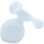 LA Pipes "Ivory Sidecar" Glass Sidecar Bubbler Pipe - Headshop.com