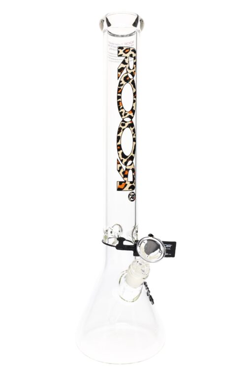 ROOR 18" 5mm Beaker Bong with Ice Pinch – Glass-on-Glass Heavyweight