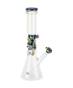 Empire Glassworks Beaker Bong - Galaxy Design with Intricate Artwork - 15" Height