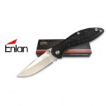Enlan Black Alloy Handle With Speckle Folding Knife