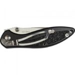 Enlan Black Alloy Handle With Speckle Folding Knife