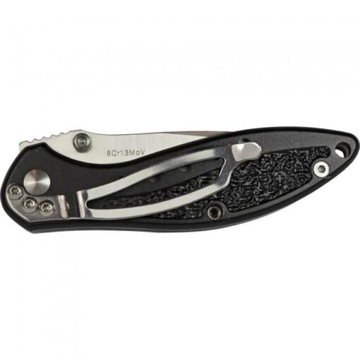 Enlan Black Alloy Handle With Speckle Folding Knife