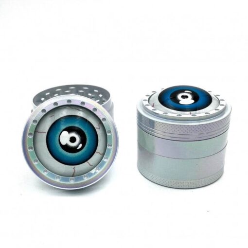 Fancy Eyeball Zinc Blue Zinc 4 Piece Grinder 50mm