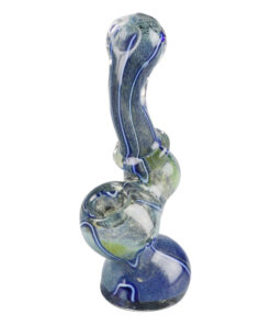 Worked Fritted Bubbler Hand Pipe - Headshop.com