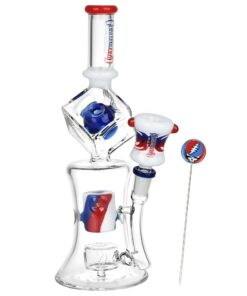 Grateful Dead x Pulsar Tesseract Hypercube Glass Water Pipe - Headshop.com