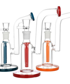 Test Tube Bent Neck Water Pipe - 6" / 14mm F / Colors Vary - Headshop.com