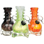 Slip In To The Flow Soft Glass Water Pipe - 5" / Colors Vary - Headshop.com