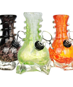 Slip In To The Flow Soft Glass Water Pipe - 5" / Colors Vary - Headshop.com