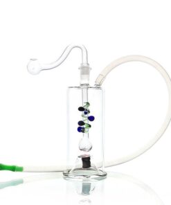 Glass Bubbler Water Pipe With LED 13cm
