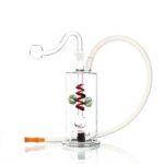 Glass Bubbler Water Pipe With LED 13cm