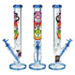 Nicky Davis Ghost Gang Straight Tube Water Pipe | 15.75" | 14mm F - Headshop.com