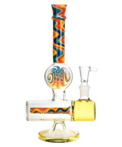 Endless Rainbow Inline Perc Water Pipe - 9" / 14mm F - Headshop.com