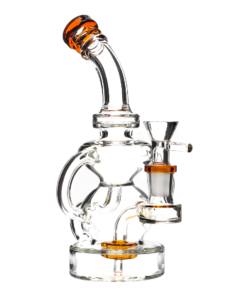 HB King 8" Hourglass Tubed Perc Water Pipe - Headshop.com