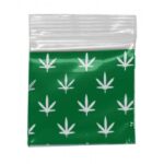 Green Design Resealable Plastic Bags 25x25mm 100 Pack