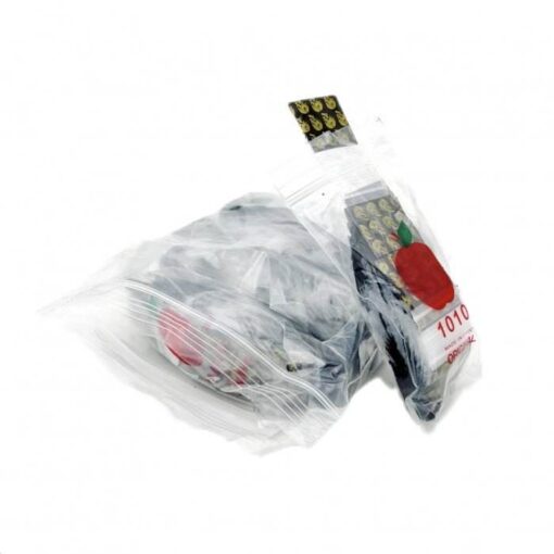 Golden Skull Resealable Plastic Bags 25x25mm 1000 Pack