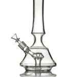 GRAV Empress Water Pipe - Clear Borosilicate Glass Bong for Dry Herbs, Front View