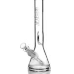GRAV Medium Clear Beaker Base Water Pipe with Slit-Diffuser Percolator - Front View