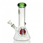 Agung Dragon Beaker Glass Bong 25cm Green