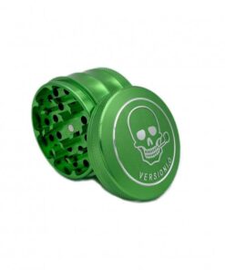 VERSIONI.O Green Aluminium Alloy 4 Piece Grinder Skull 63mm
