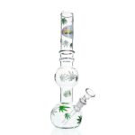 WEGE Double Bubble Full Glass Bong 27cm