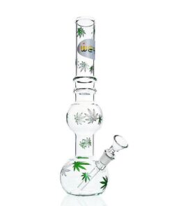 WEGE Double Bubble Full Glass Bong 27cm