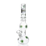 WEGE Double Bubble Full Glass Bong 27cm