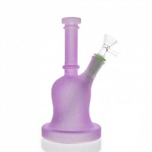 Frosted Luminous Bell Glass Bong 21cm