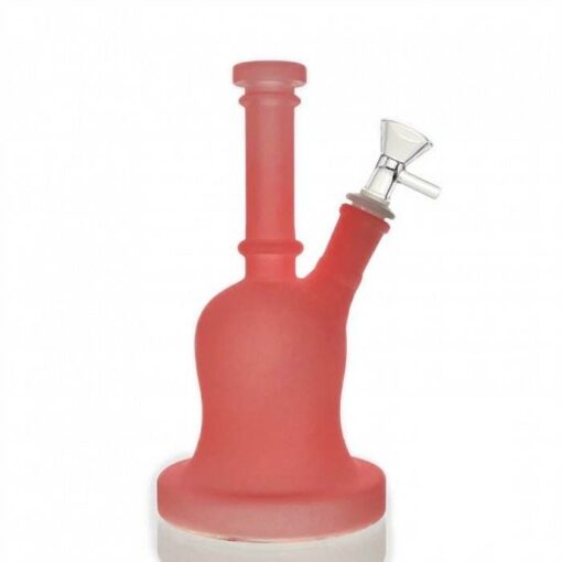 Frosted Luminous Bell Glass Bong 21cm