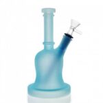 Frosted Luminous Bell Glass Bong 21cm