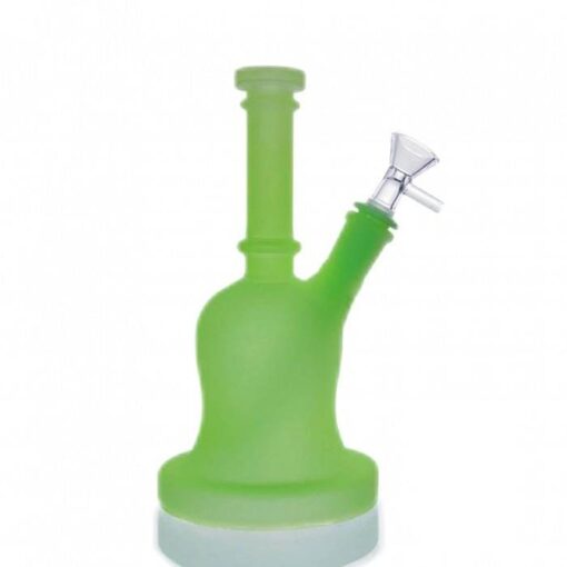 Frosted Luminous Bell Glass Bong 21cm