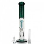 Six Arm Percolator Straight Tube Glass Bong 36cm