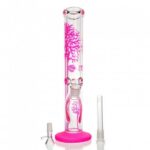 Tree Of Life Straight Tube Glass Bong 35cm